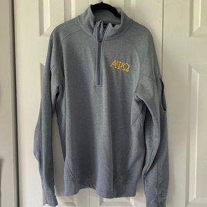 APO Quarter Zip Jacket, Blue and Gold